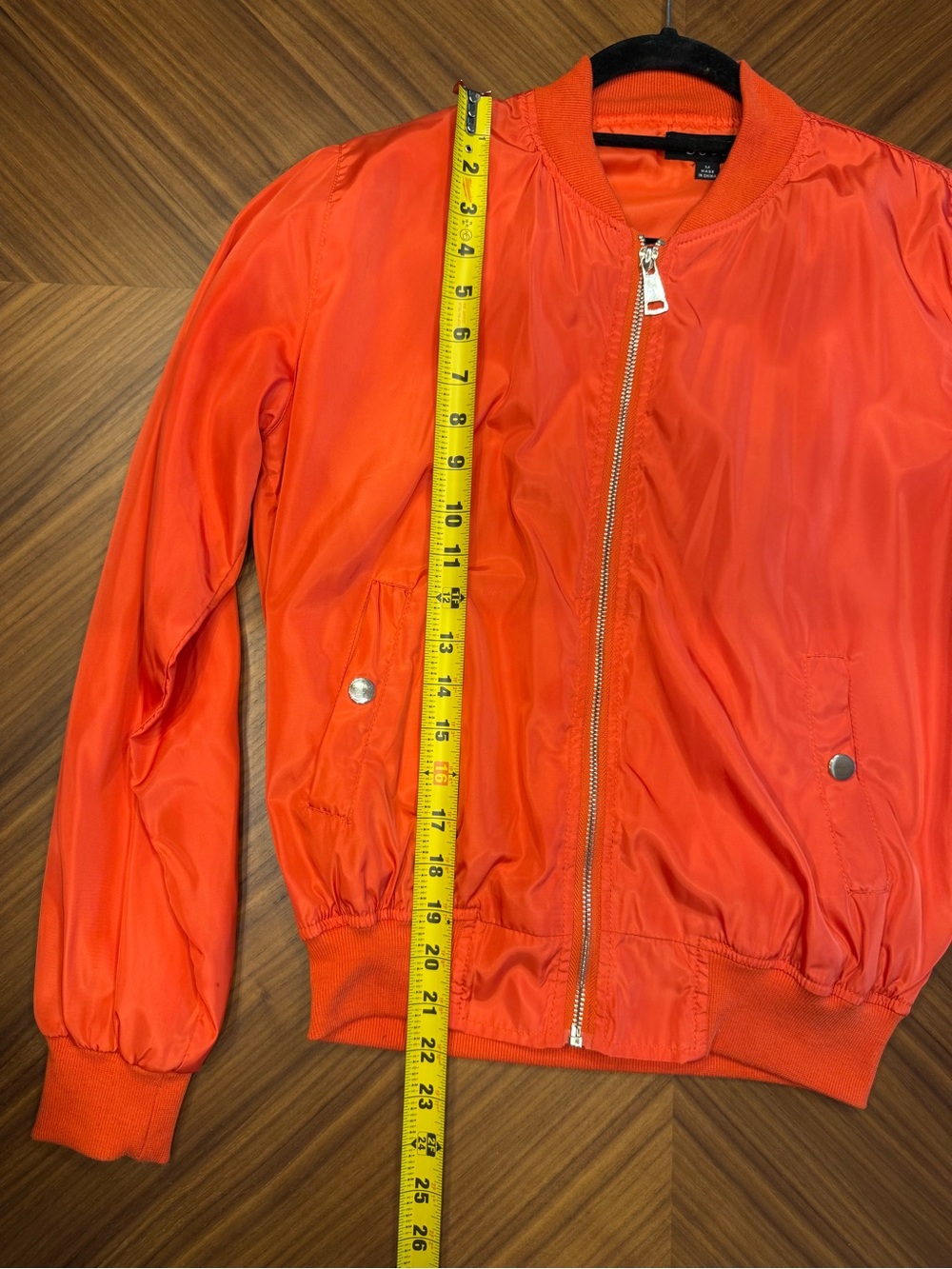 36 Point 5 Orange Bomber Jacket - Picture 6 of 8